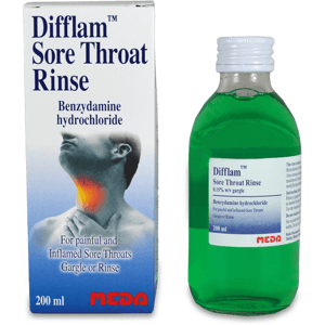 Difflam Sore Throat Rinse - Relief from pain & inflammation Difflam Sore Throat Rinse - Relief from pain & inflammation