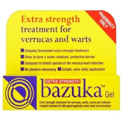 Bazuka Model - Verruca & wart gel - 5g Bazuka Model - Verruca & wart gel - 5g