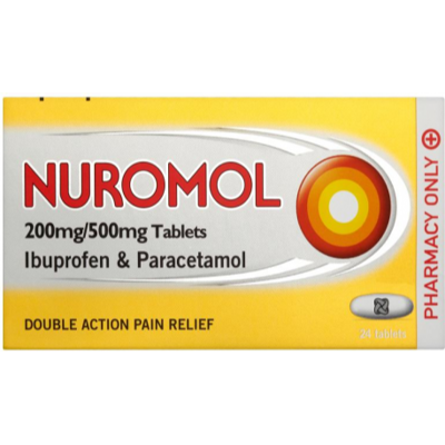Nuromol 200/500mg Pain Relief Tablets - 24 Tablets Nuromol 200/500mg Pain Relief Tablets - 24 Tablets
