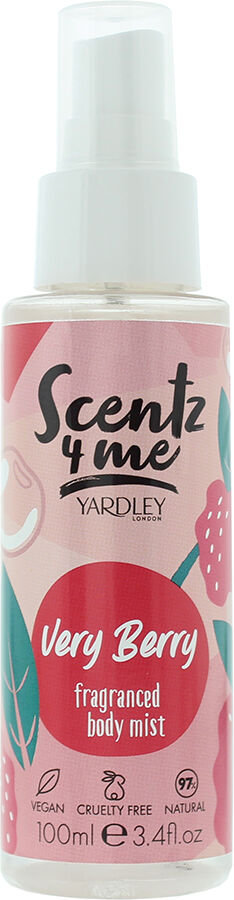 Yardley Scentz 4 Me Very Berry Fragranced Body Mist 100ml