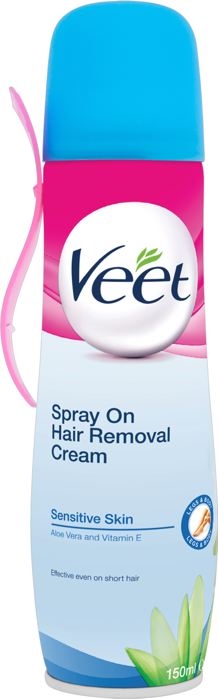 Veet Spray on Hair Removal Cream for Sensitive Skin 150ml