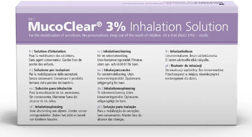MucoClear 3% Hypertonic Saline Inhalation Solution - 20 x 4ml