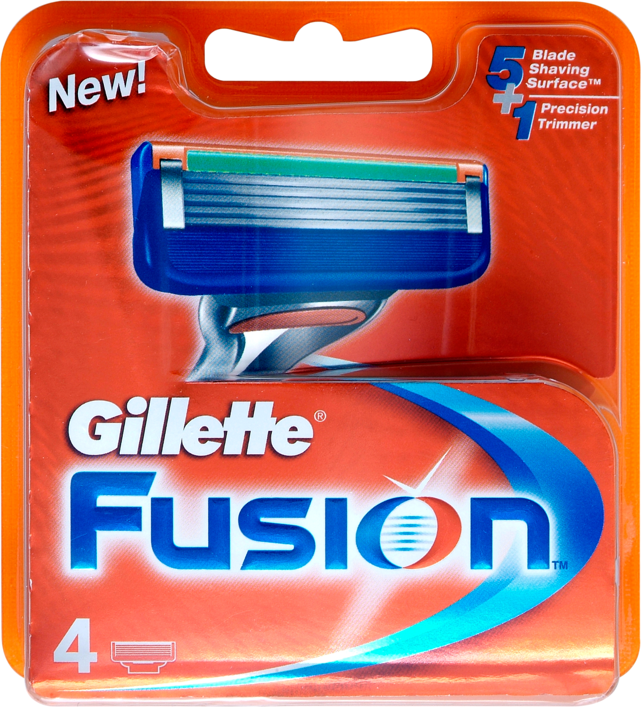 Gillette Blade Fusion Razors - 4 Pack
