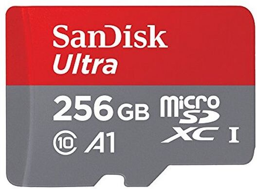SanDisk Ultra 256 GB MicroSDXC UHS-I Memory Card with SD Adapter