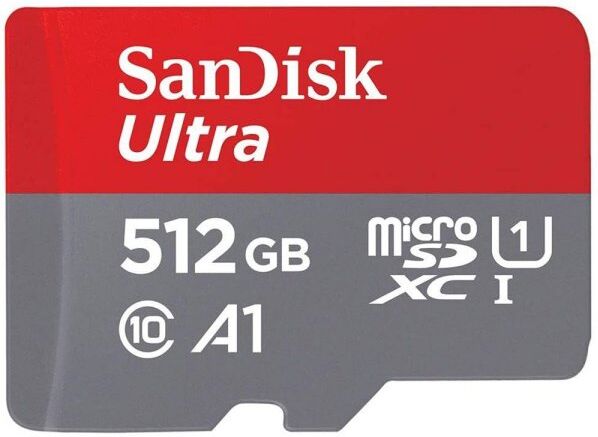 SanDisk Ultra 512GB micro SDXC Class 10 Memory Card and SD Adapter