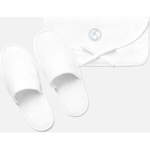 ESPA White Waffle Slipper - L/XL