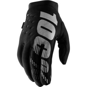 100% Brisker Cold Weather Womens Gloves - Black / Grey / Medium 100% Brisker Cold Weather Womens Gloves - Black / Grey / Medium
