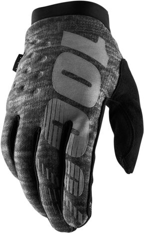 100% Brisker Cold Weather Gloves - Heather Grey / Medium