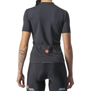 Castelli Anima 3 Women's Short Sleeve Cycling Jersey - Light Black / Red / Large Castelli Anima 3 Women's Short Sleeve Cycling Jersey - Light Black / Red / Large