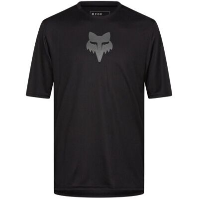 Fox Racing Ranger Fox Head Short Sleeve MTB Jersey - Black / Large Fox Racing Ranger Fox Head Short Sleeve MTB Jersey - Black / Large