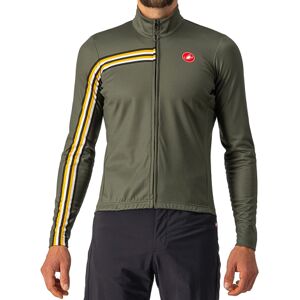 Castelli Unlimited Thermal Long Sleeve Cycling Jersey - AW22 - Military Green / Goldenrod / Small Castelli Unlimited Thermal Long Sleeve Cycling Jersey - AW22 - Military Green / Goldenrod / Small