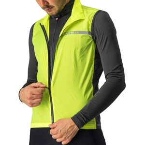 Castelli Squadra Stretch Cycling Vest- SS22 - Yellow Fluro / Dark Grey / XSmall Castelli Squadra Stretch Cycling Vest- SS22 - Yellow Fluro / Dark Grey / XSmall