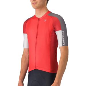 Castelli Entrata 6 Short Sleeve Jersey - SS25 - Red / Smoky Grey / Silver Grey / 3XLarge Castelli Entrata 6 Short Sleeve Jersey - SS25 - Red / Smoky Grey / Silver Grey / 3XLarge
