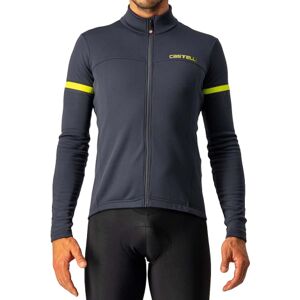 Castelli Fondo 2 FZ Long Sleeve Cycling Jersey - Dark Grey / Yellow Fluro / Small Castelli Fondo 2 FZ Long Sleeve Cycling Jersey - Dark Grey / Yellow Fluro / Small