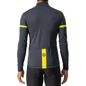 Castelli Fondo 2 FZ Long Sleeve Cycling Jersey - Light Black / Reflex Blue / Small Castelli Fondo 2 FZ Long Sleeve Cycling Jersey - Light Black / Reflex Blue / Small