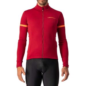 Castelli Fondo 2 FZ Long Sleeve Cycling Jersey - Pro Red / Orange / Small Castelli Fondo 2 FZ Long Sleeve Cycling Jersey - Pro Red / Orange / Small