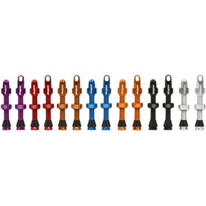 Hope Tubeless Valves - Pair - Orange / 40mm Valve Hope Tubeless Valves - Pair - Orange / 40mm Valve