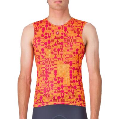 Castelli Espresso R--A/D Baselayer - SS25 - Vivid Orange - Base Layer Castelli Espresso R--A/D Baselayer - SS25 - Vivid Orange - Base Layer