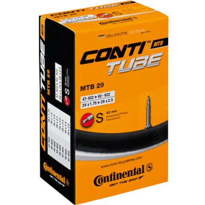 Continental 29" MTB Inner Tube - 29" / 1.75" / 2.5" / 42mm Valve / Presta Continental 29" MTB Inner Tube - 29" / 1.75" / 2.5" / 42mm Valve / Presta