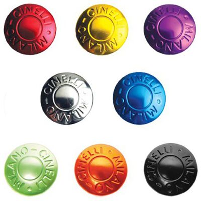 Cinelli Milano Road Bar End Plugs - Silver - Bar Ends Cinelli Milano Road Bar End Plugs - Silver - Bar Ends