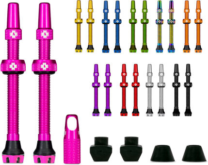 Muc-Off V2 Tubeless Valve Kit - Orange / 44mm Valve