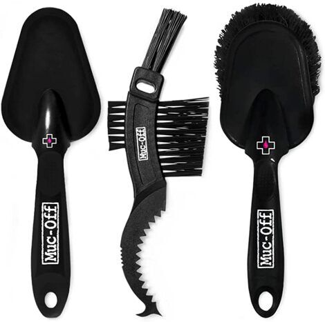 Muc-Off Muc Off 3 Cleaning Brush Set - Black
