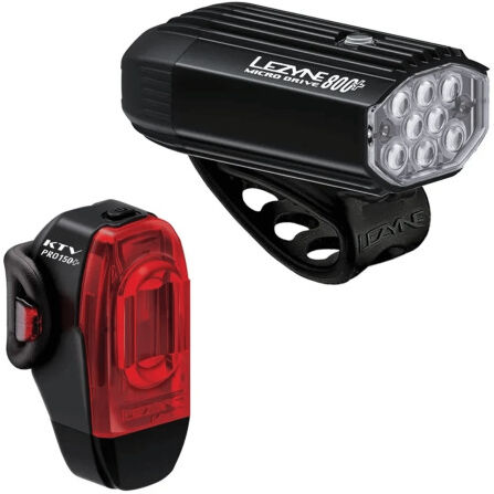 Lezyne Micro Drive 800+ KTV Drive Pro+ LED Bike Lightset - Black / Light Set / Rechargeable