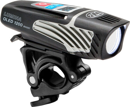 NITERIDER Lumina 1200 OLED Boost Front Bike Light - Black / Rechargeable / Front