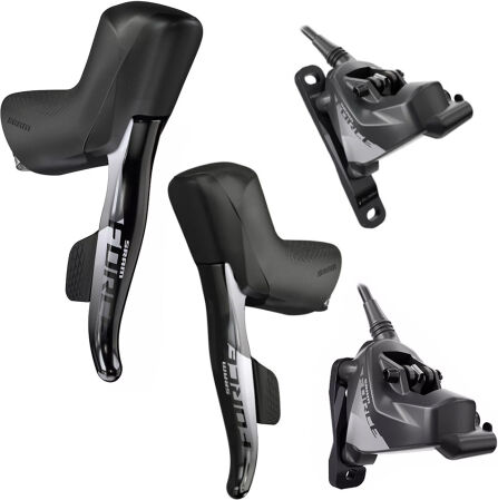 Sram Force eTap Axs Front & Rear Disc Brake Set - Black / 2x12 / Pair