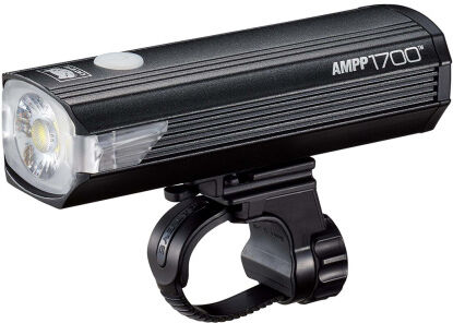 Cateye AMPP1700 Rechargeable Front Bike Light - Black / Front / Rechargeable