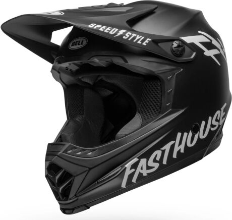 Bell Full 9 Fusion MIPS Full Face Helmet - Black / White / Fasthouse / XSmall / 51cm / 53cm