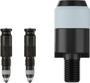 Schwalbe Clik Valve Presta to Schrader Conversion Kit - Valves with Pump Head Adaptor - Black / Valves & Pump Head Adaptor