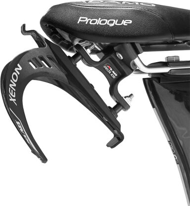 XLab Delta 105 Rear Mount Bottle Cage System - Black / Plastic