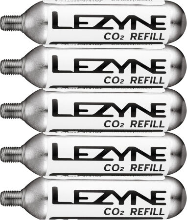 Lezyne 16G Threaded CO2 Cartridge - Pack of 5 - Pack of 5