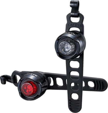 Cateye Orb Bike Rechargeable Light Set - Black / Light Set / Rechargeable