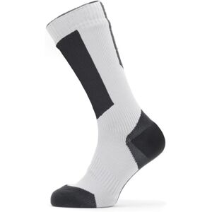 Sealskinz Runton Waterproof Cold Weather Mid Length Sock with Hydrostop - 2023 - Grey / Black / Yellow / Small Sealskinz Runton Waterproof Cold Weather Mid Length Sock with Hydrostop - 2023 - Grey / Black / Yellow / Small