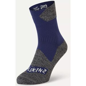 Sealskinz Bircham Waterproof All Weather Ankle Length Sock - Blue / Grey Marl / XLarge Sealskinz Bircham Waterproof All Weather Ankle Length Sock - Blue / Grey Marl / XLarge