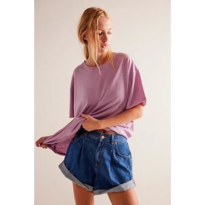 We The Free Nina Tee at Free People in Mauve Mousse, Size: XS - female