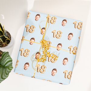 Firebox Personalised Milestone Birthday Wrapping Paper