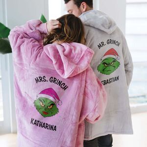 Firebox Personalised Grinch Hoodie Blanket Firebox Personalised Grinch Hoodie Blanket