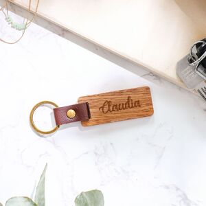 Firebox Personalised Wooden Keychain Firebox Personalised Wooden Keychain