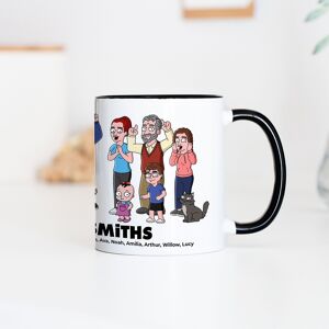 Firebox Personalised Family Cartoon Mug Firebox Personalised Family Cartoon Mug