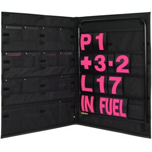 B-G Racing Standard Pit Board Kit - Black Frame / Hi Vis Pink Numbers, Black/pink - Black/pink B-G Racing Standard Pit Board Kit - Black Frame / Hi Vis Pink Numbers, Black/pink - Black/pink