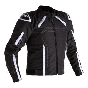 RST 2559 S-1 CE Textile Motorcycle Jacket - UK 48 / Eur 58 - Black / White, Black/white  - Black/white