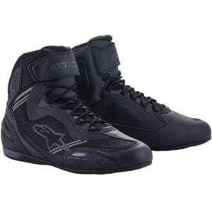 Alpinestars Faster 3 Rideknit Motorcycle Shoes - UK 11.5 / Eur 45.5 - Black / Black, Black  - Black