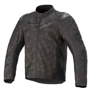 Alpinestars T-SP5 Rideknit Textile Motorcycle Jacket - Medium - Black Camo, Black/grey  - Black/grey