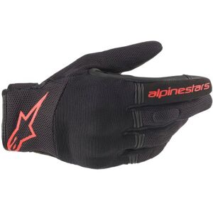 Alpinestars Copper Motorcycle Gloves - Small - Black / Red Fluro, Black/red  - Black/red