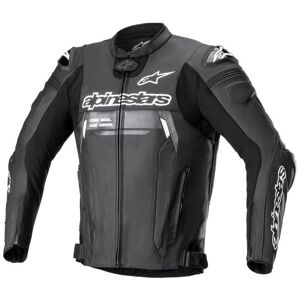 Alpinestars Missile V2 ignition Leather Motorcycle Jacket - 52 - Black, Black  - Black