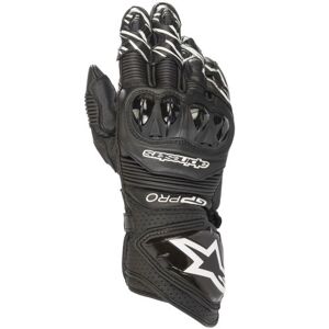 Alpinestars GP Pro R3 Leather Motorcycle Gloves - Medium - Black, Black  - Black