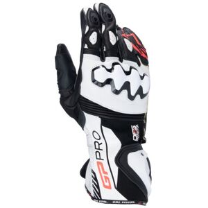 Alpinestars GP Pro R4 Leather Motorcycle Gloves - Medium - Black / White, Black/white  - Black/white
